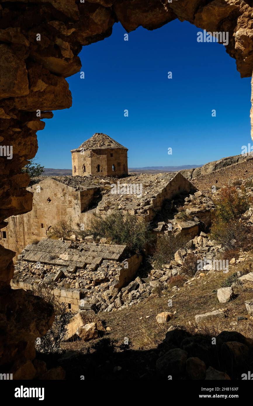 Abrenk Vank Church is one of the important historical buildings of Erzincan. Stock Photo