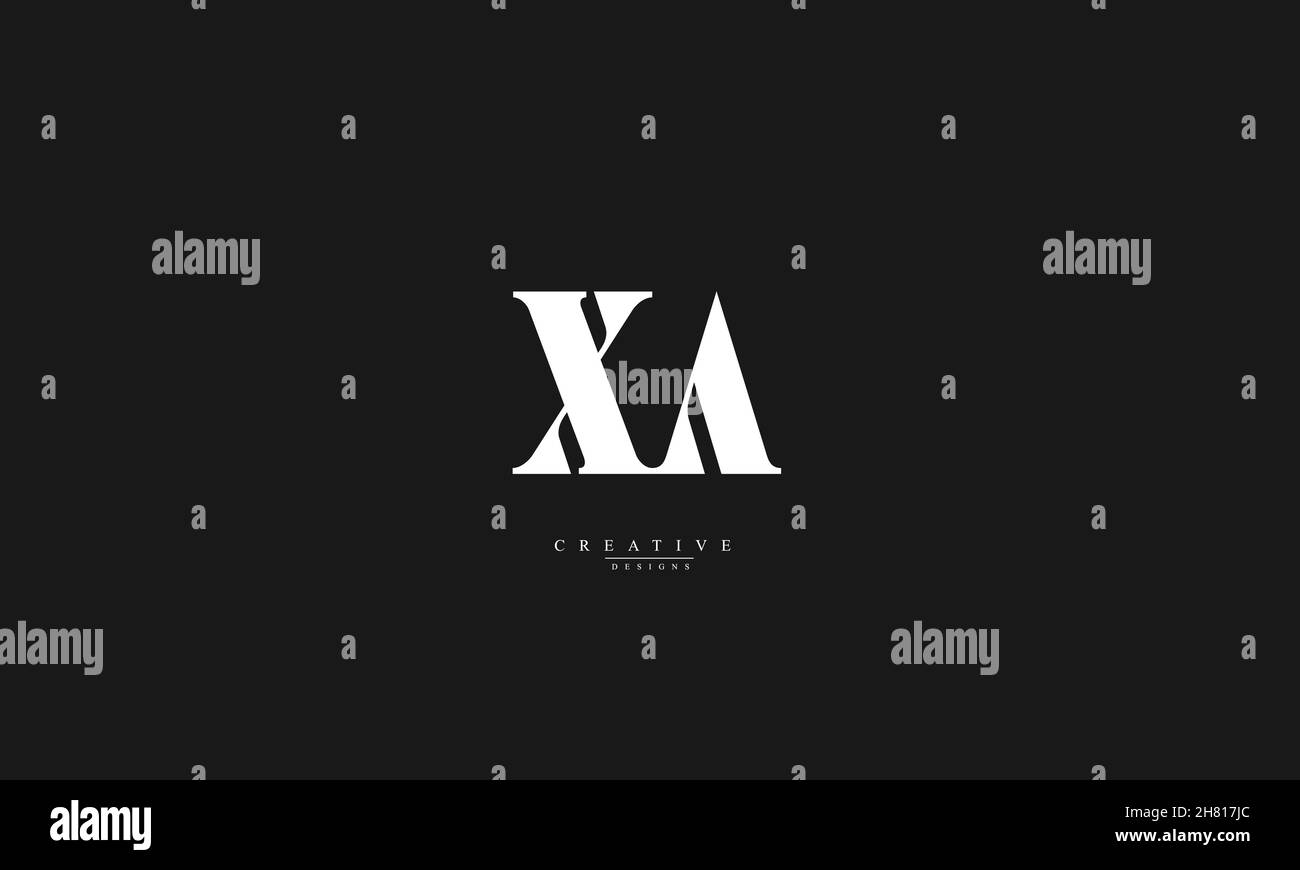 XA AX X A abstract vector logo Stock Vector