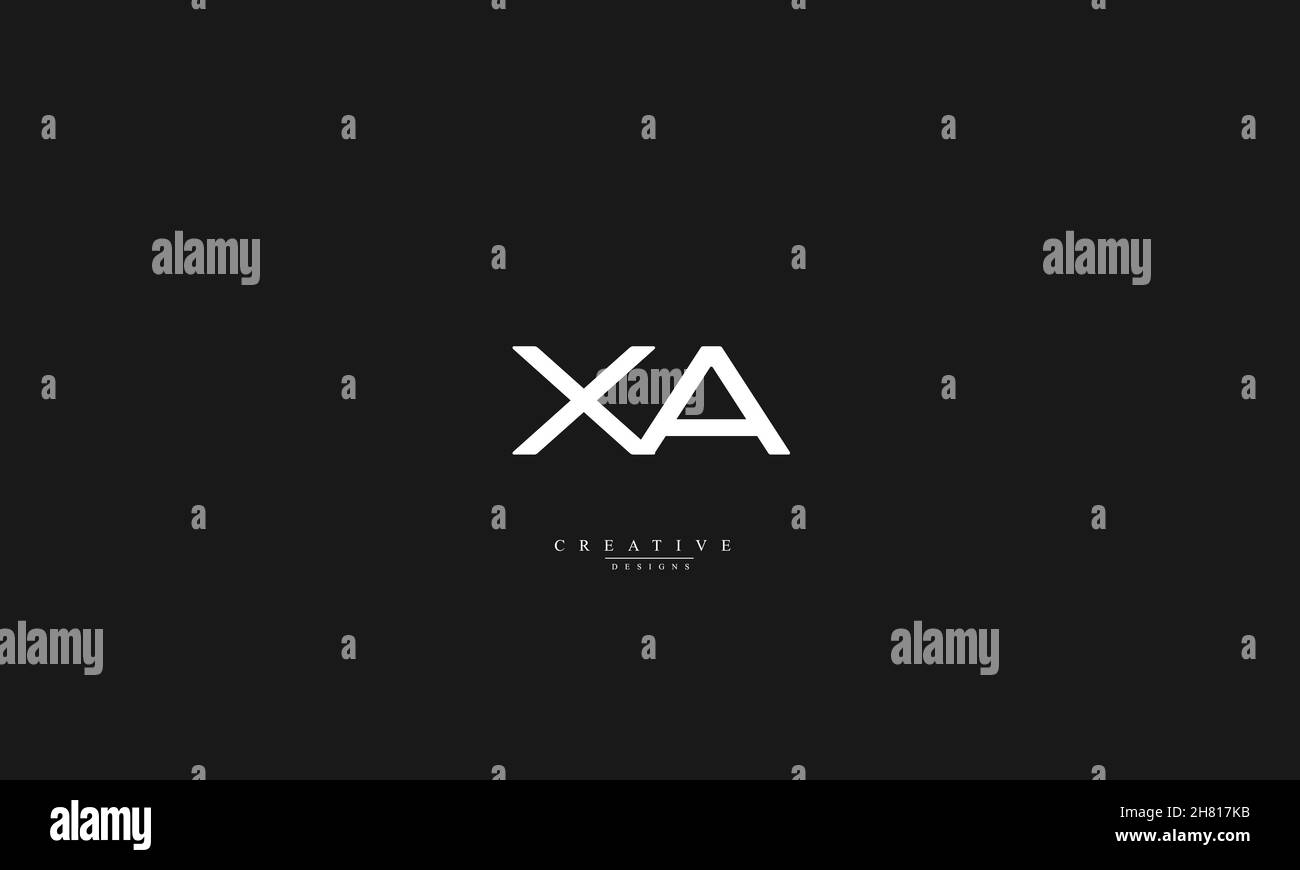 XA AX X A abstract vector logo Stock Vector