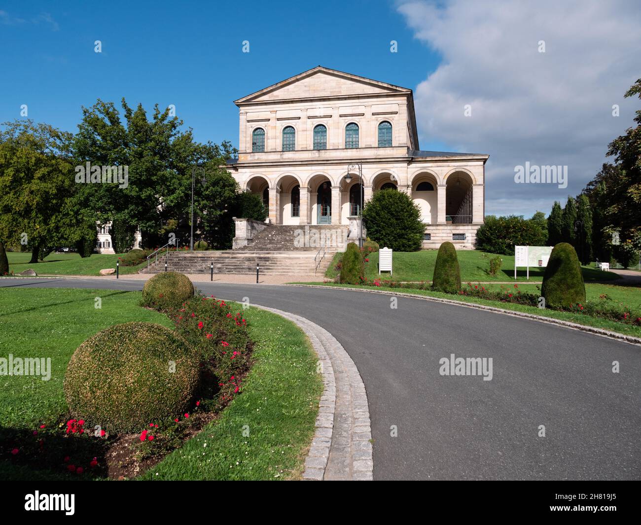 Bavarian State Spa or Bayerisches Staatsbad Bad Brückenau in Bad Brueckenau, Bavaria, Germany Stock Photo