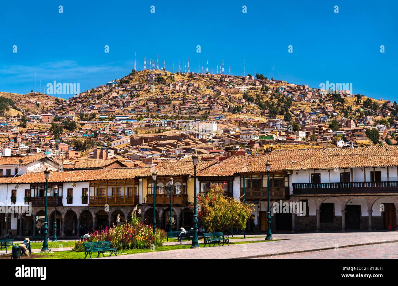 Traditional architecture of Cusco in Peru Stock Photo - Alamy