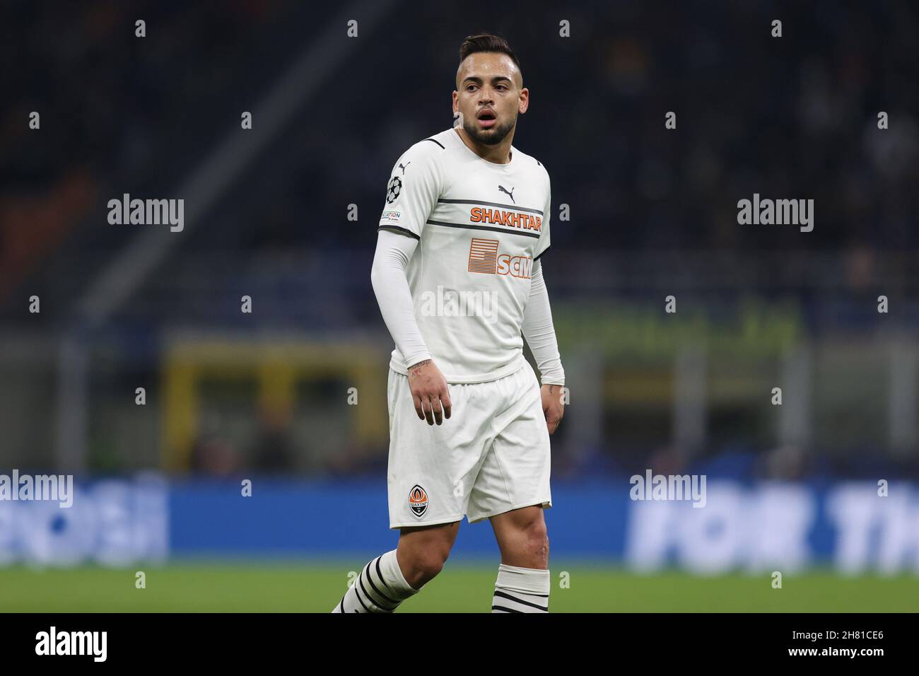 Giuseppe Meazza - San Siro stadium, Milan, Italy, November 24, 2021, Maycon (FC Shakhtar Donetsk)  during  Inter - FC Internazionale vs Shakhtar Donet Stock Photo