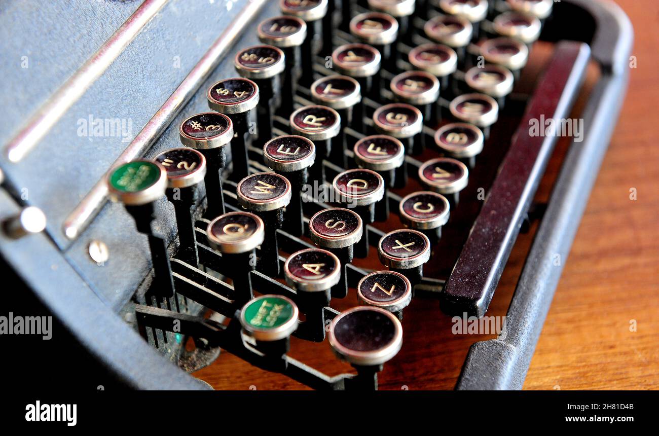 Vintage Typewriter image of a. Stock Photo