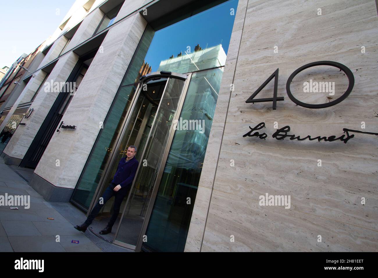 Leo Burnett adverrtising agency offices in  London part of the Publicis groupe Stock Photo