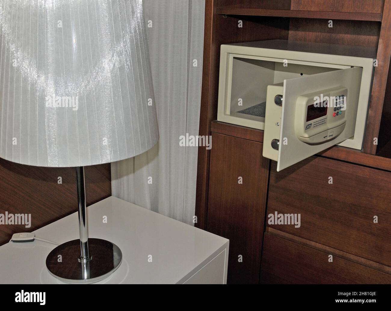 safety box in hotel room, Seoul, South Korea Stock Photo Alamy