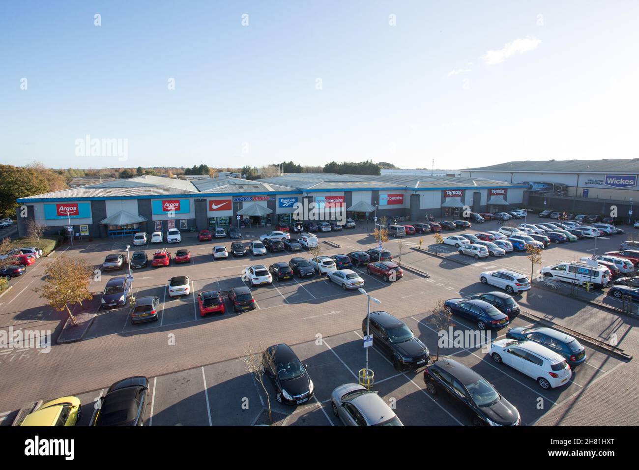 Ringwood Road Retail Park, Ringwood, Bournemouth Stock Photo