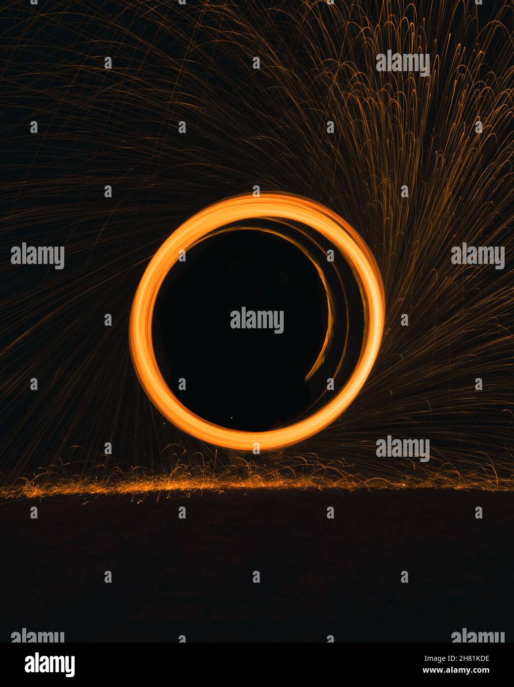 Steel Wool Photography Light Painting Stock Photo Alamy