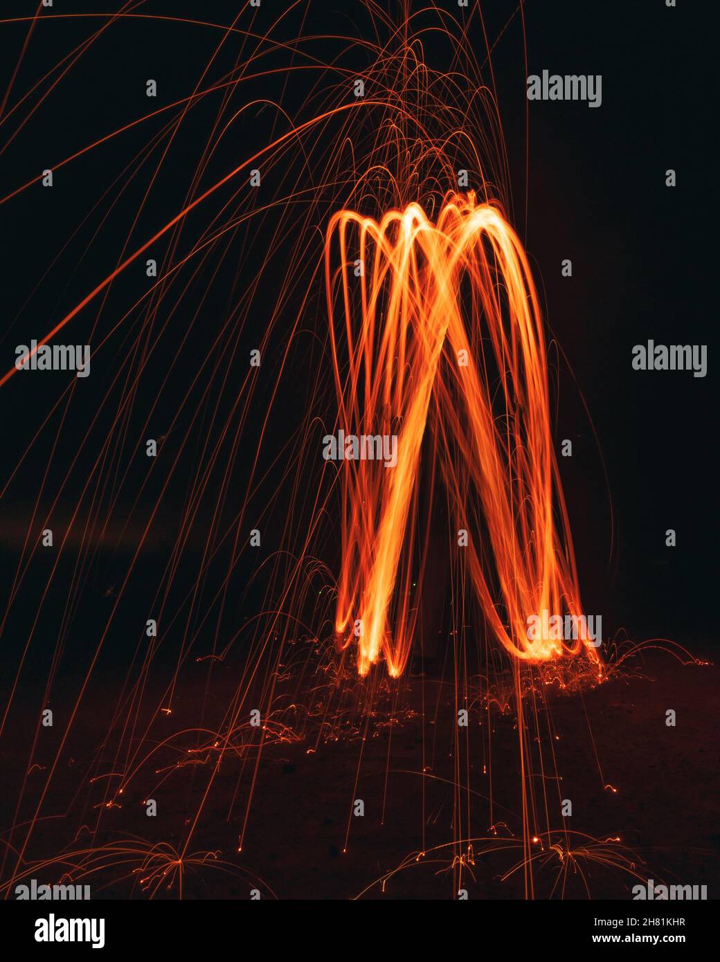 Steel Wool Photography Light Painting Stock Photo Alamy