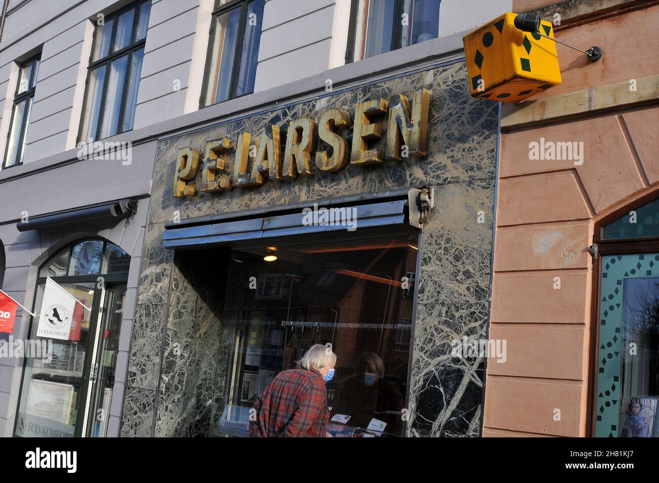 Copenhagen/Denmark./26 ´November 2021/ P.E.Larsen danish butcher shop ...