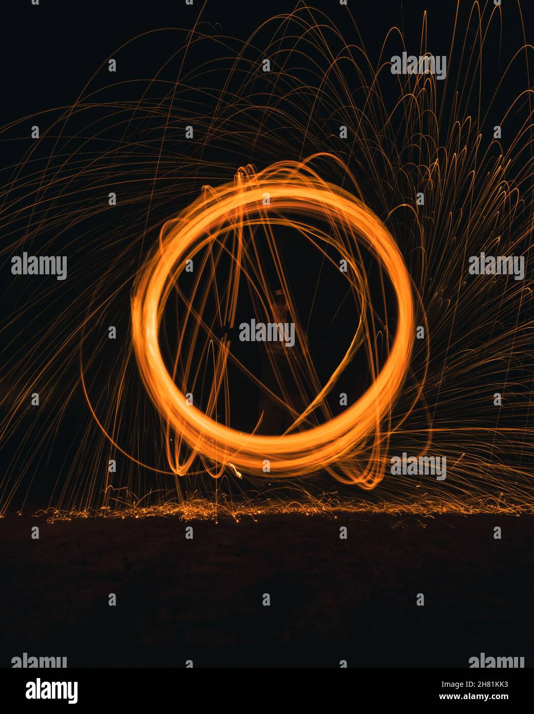 Steel Wool Photography Light Painting Stock Photo Alamy