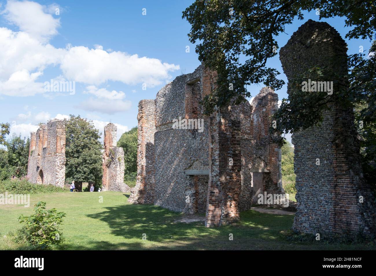 Lee House ruins, Sopwell Nunnery, St Albans. Stock Photo