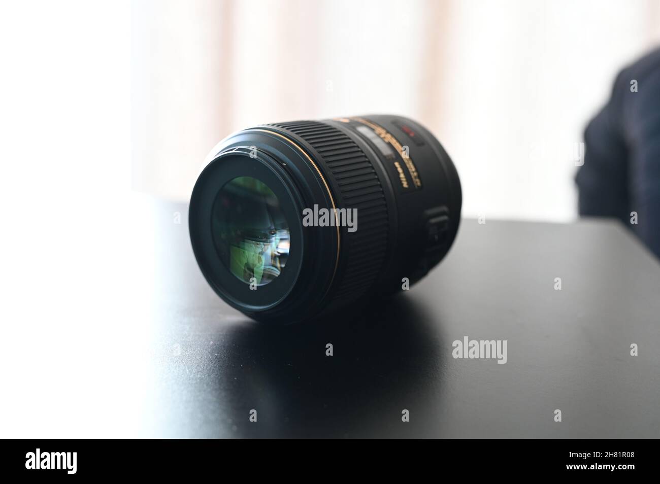 Nikon nikkor macro lens f-mount Stock Photo