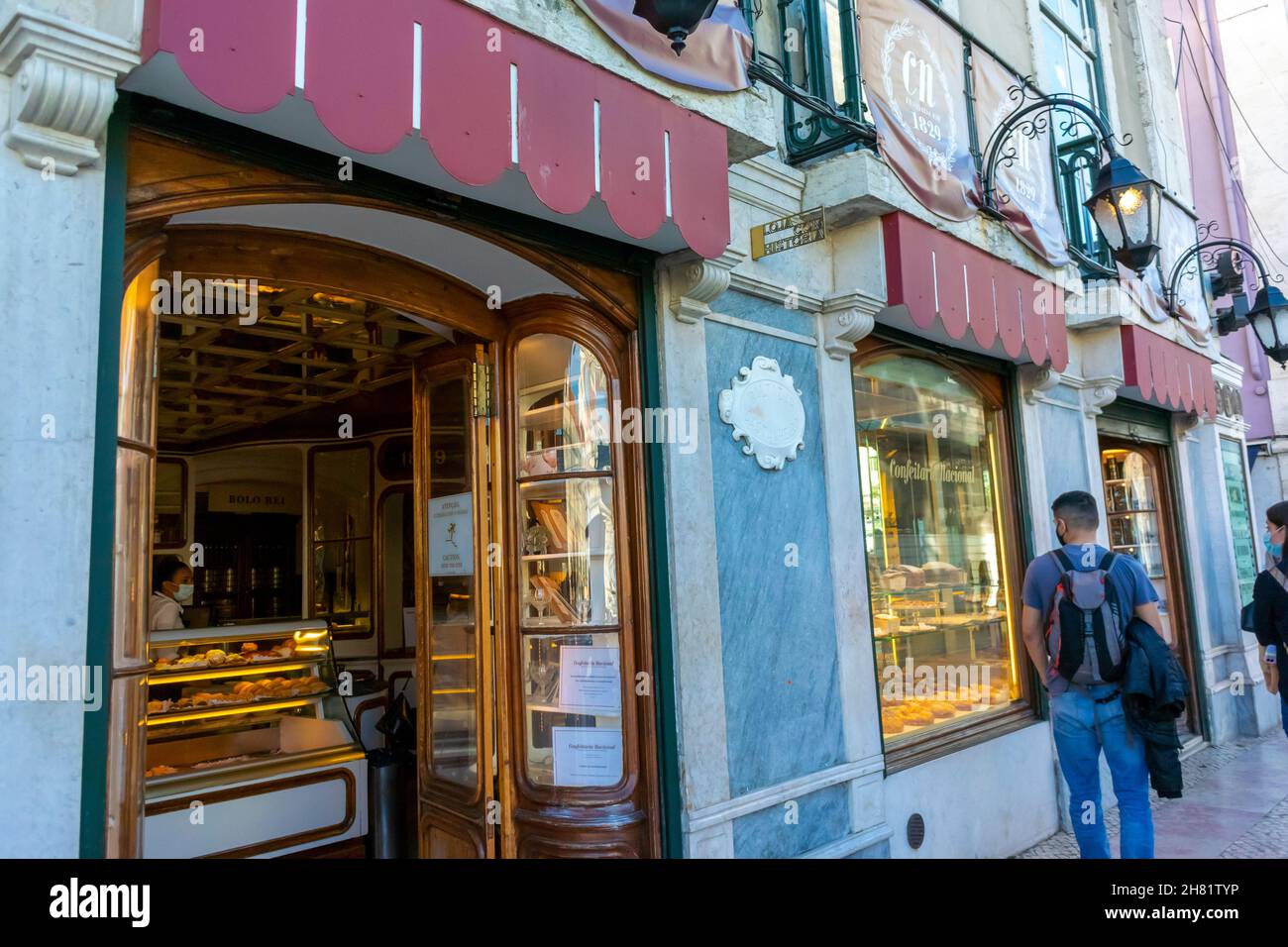 Lisbon, Portugal, Entrance, Street Scenes, Store Fronts, "Confeitaria