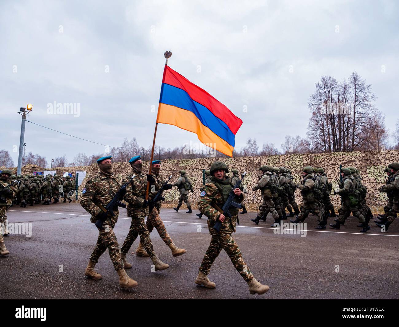 Kazan, Russia. 08 November 2021. Soldiers of the Armed Forces of