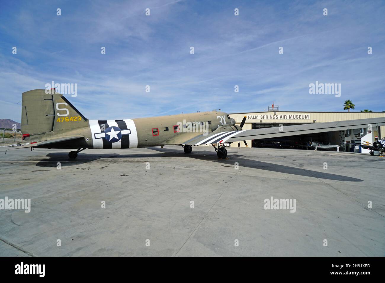 Army Douglas C-47 Skytrain Aircraft Stock Photo