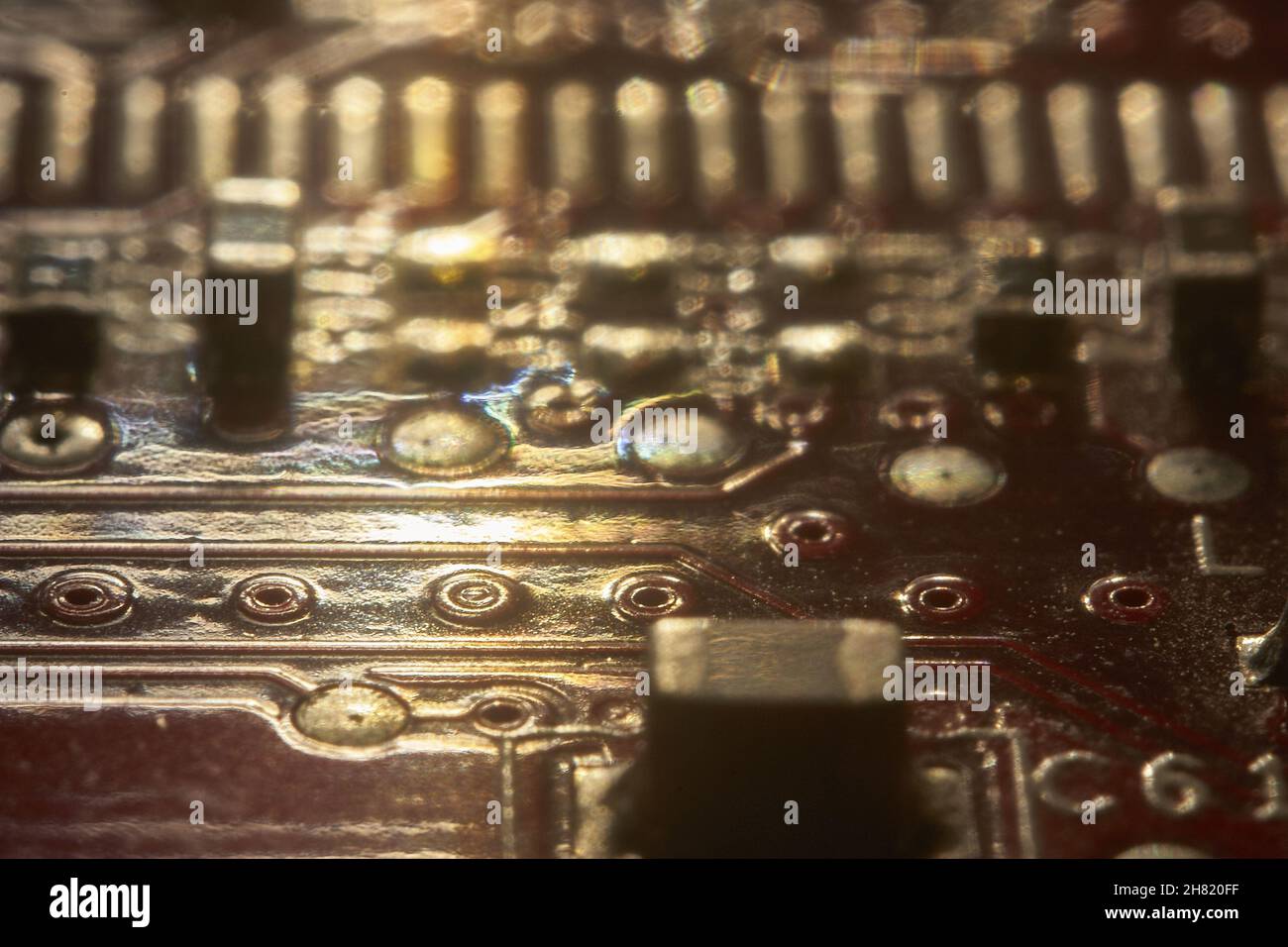 Micro electronics detail Stock Photo - Alamy