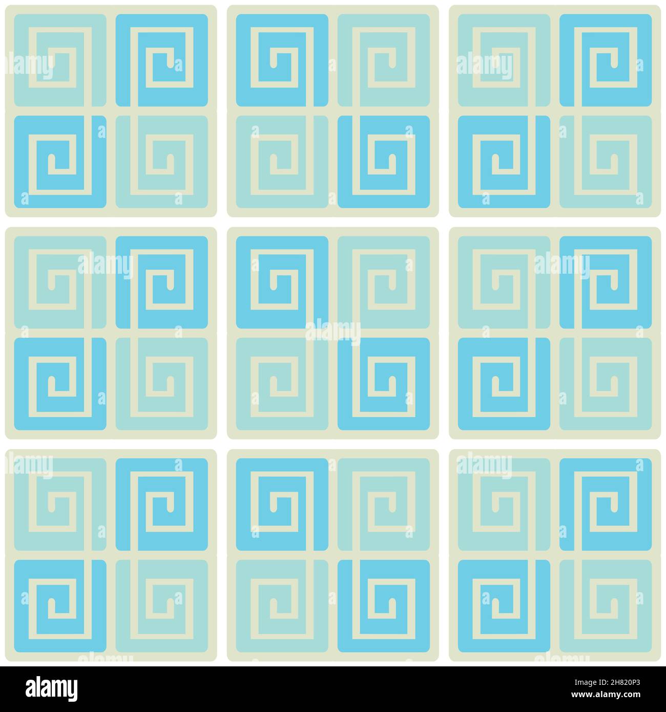 Seamless stylish texture with ancient style, square theme. For wallpaper, surface, web design, textile, decor Stock Vector