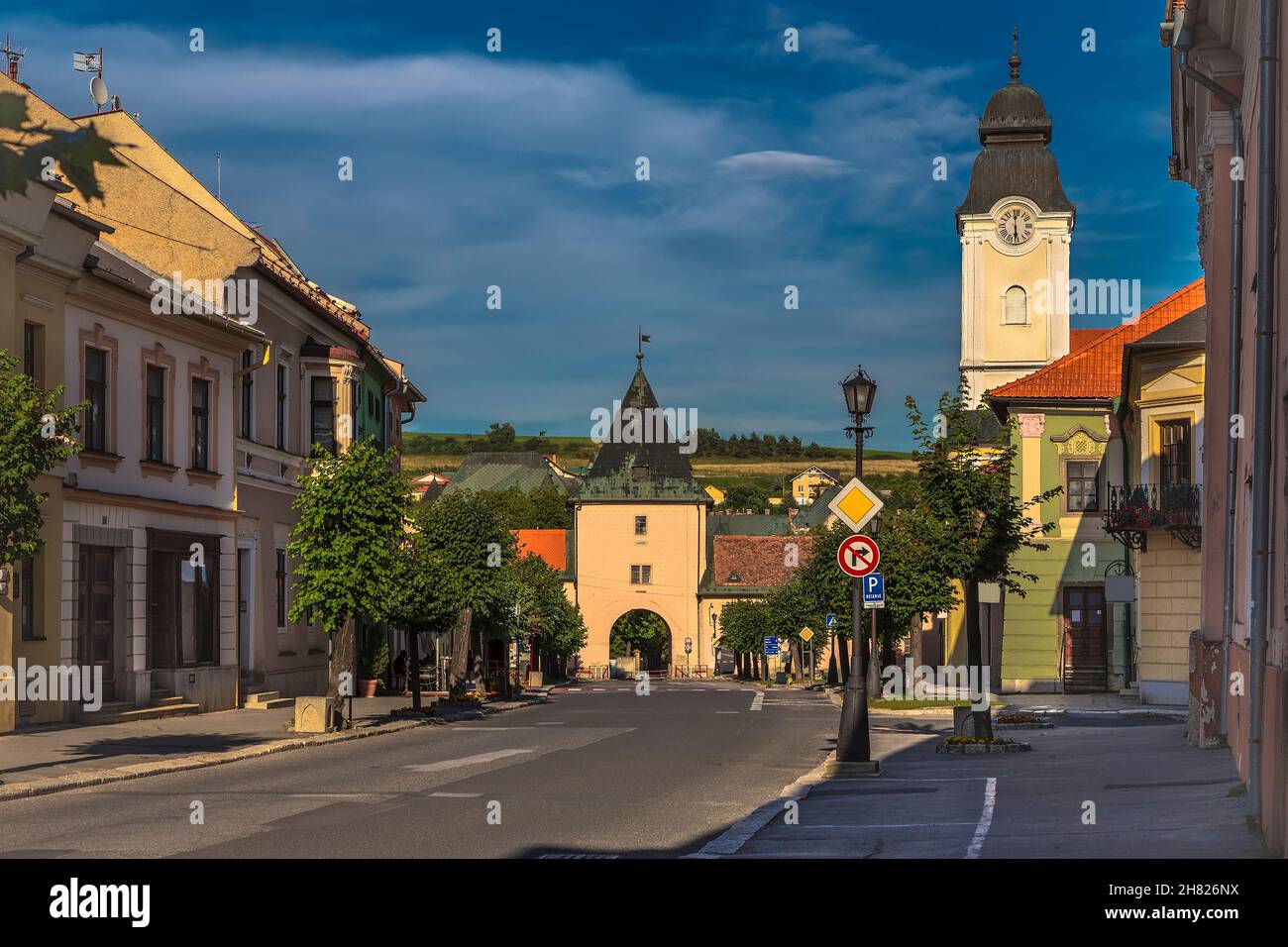 Levoca is a city in eastern Slovakia at the foot of Levoca Vrchov, not far from the castle of Spissky Grad Stock Photo