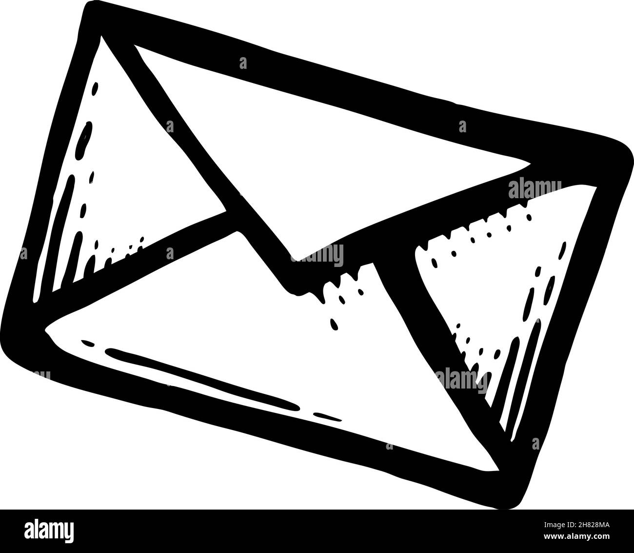 Black painted letter, vector illustration Stock Vector Image & Art Alamy