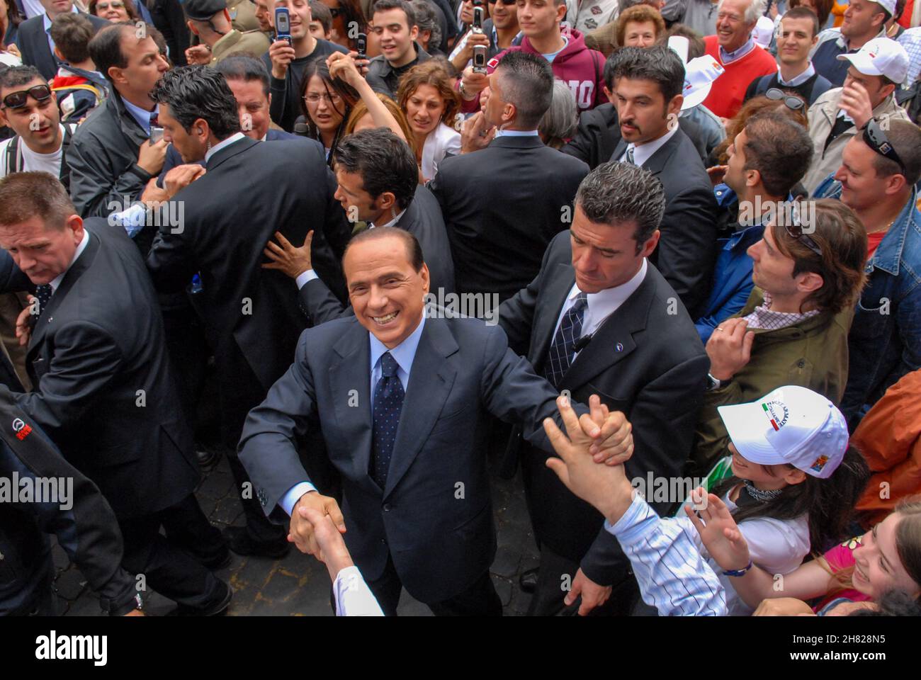Rome, Italy 02/06/2006: Republic Day, in the photo Silvio Berlusconi. © Andrea Sabbadini Stock Photo