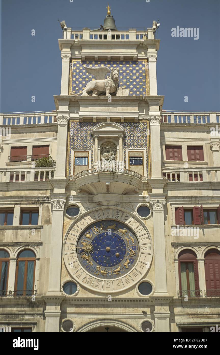 The clock tower in Venice Stock Photo Alamy