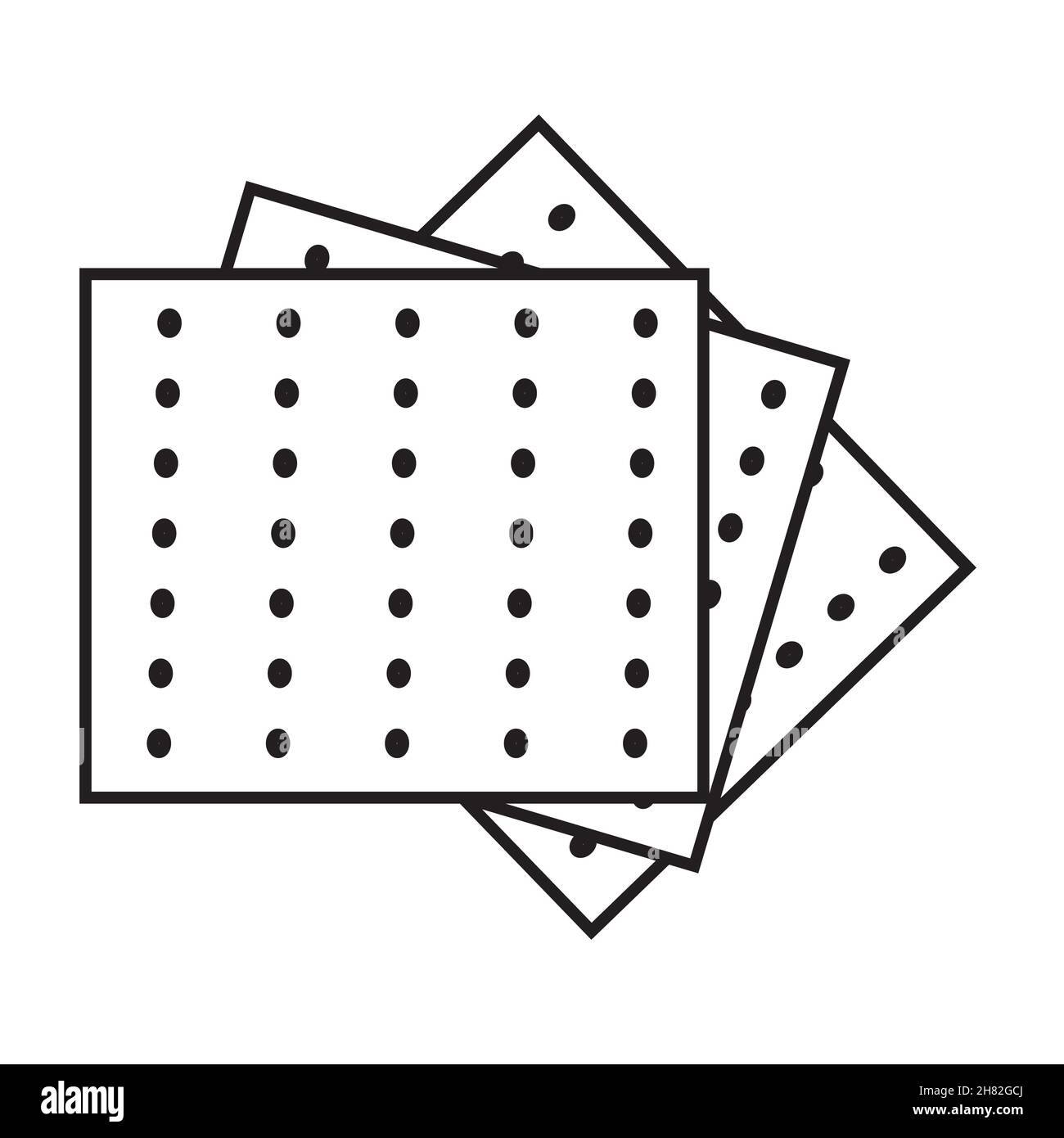matza icon on white background. matzah symbol. food and israel sign ...