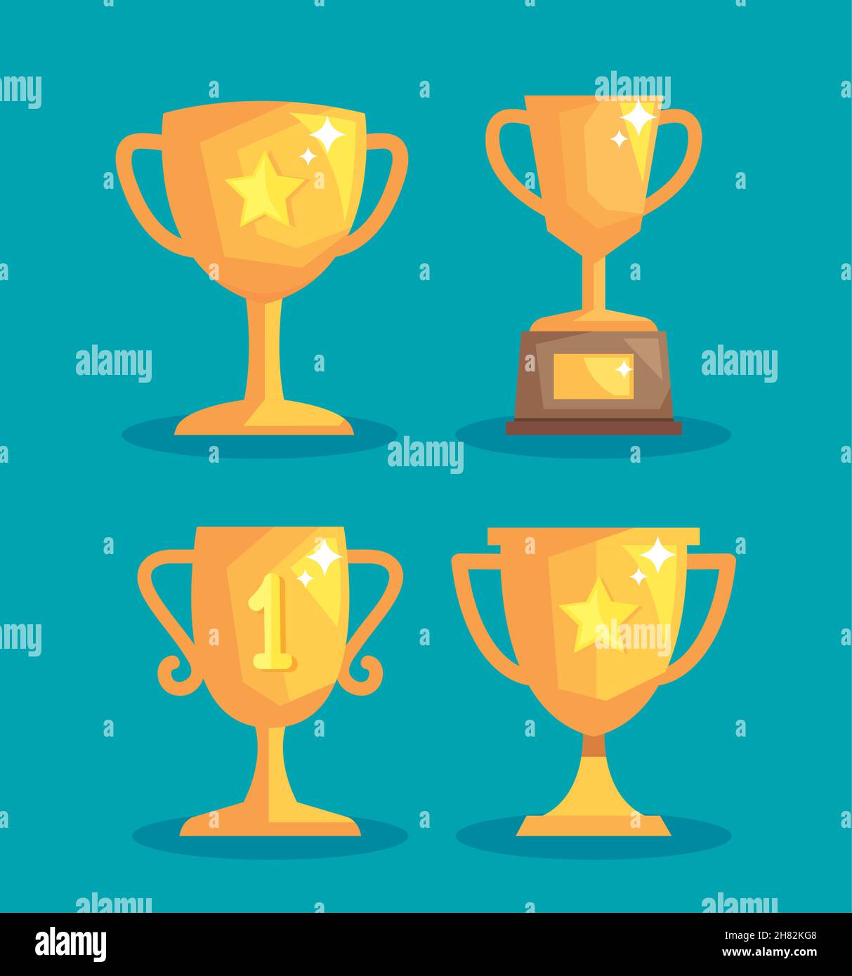 reward cups trophies Stock Vector Image & Art Alamy