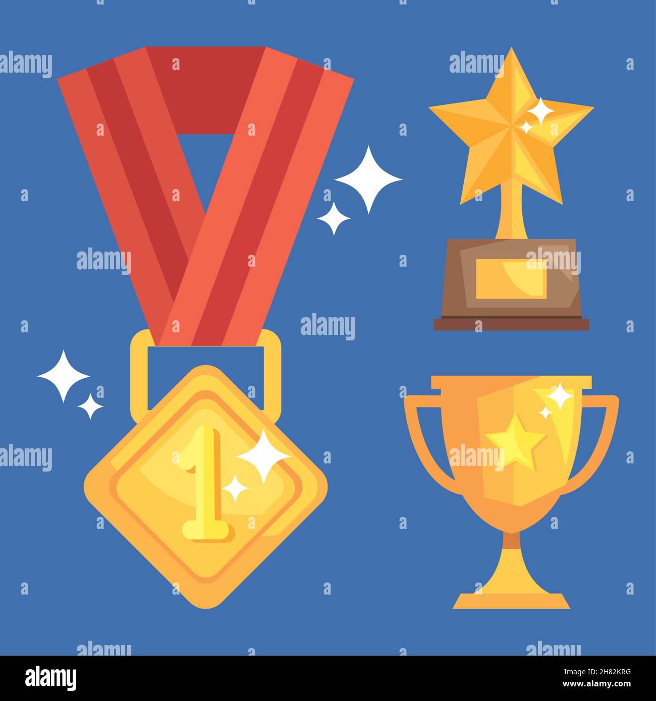 reward medal and trophies Stock Vector Image & Art Alamy