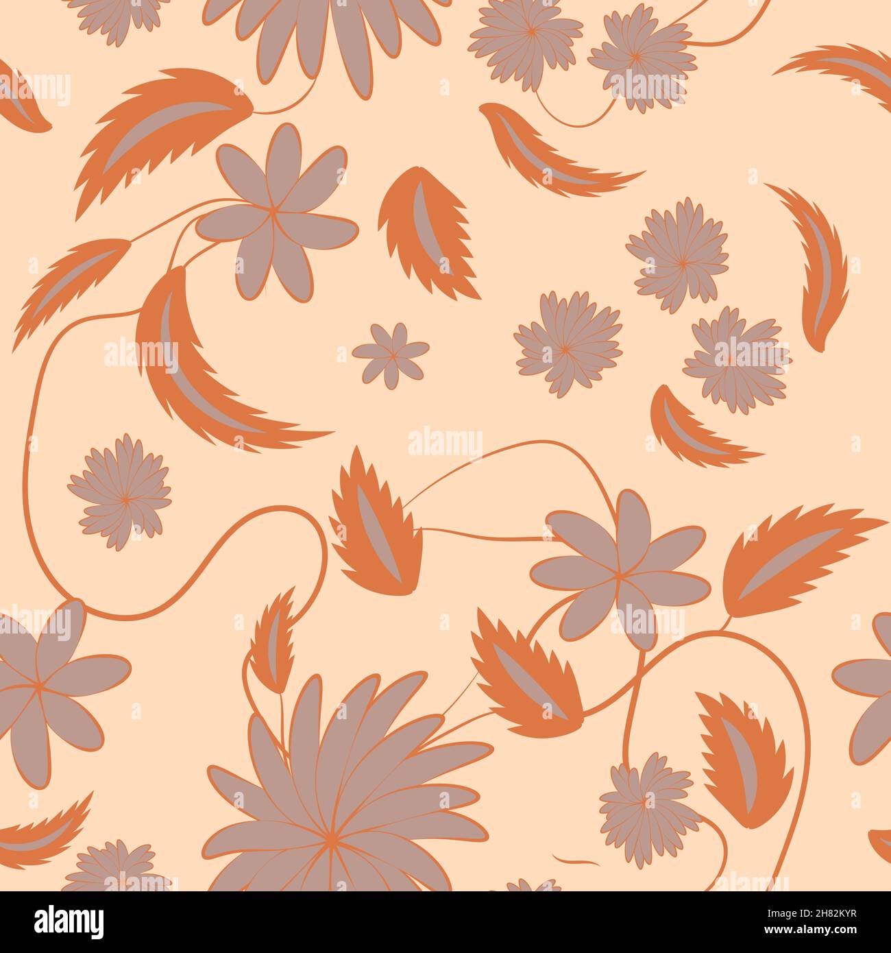 Folk flowers print Floral pattern Ethnic art Stock Vector Image & Art ...