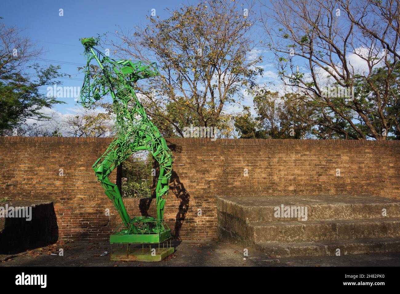 MANILA, PHILIPPINES - Mar 16, 2019: A public art installation in the walled city of Intramuros, Manila, Philippines Stock Photo