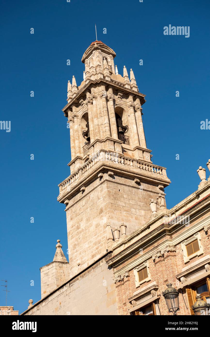 Historic stone tower - Valencia, Spain Stock Photo