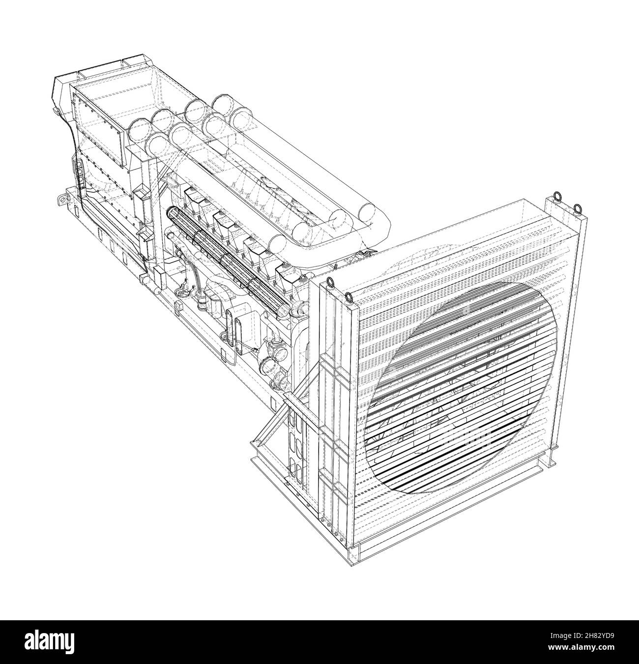 Large gas engine Cut Out Stock Images Pictures Alamy