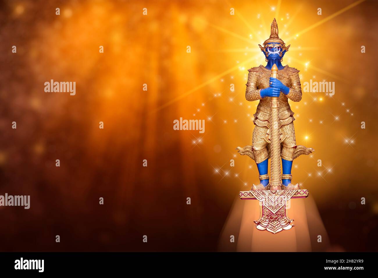 God Thao Wessuwan magical Stock Photo