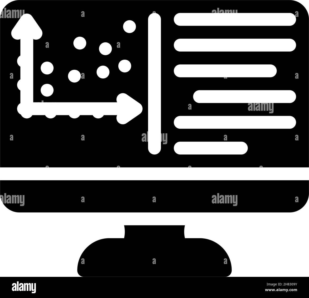 programming data science glyph icon vector illustration Stock Vector ...