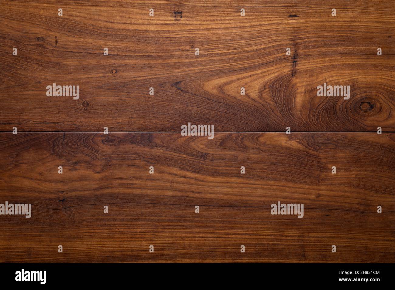 Teak wood plank desktop background. Teak wood board texture Stock Photo -  Alamy