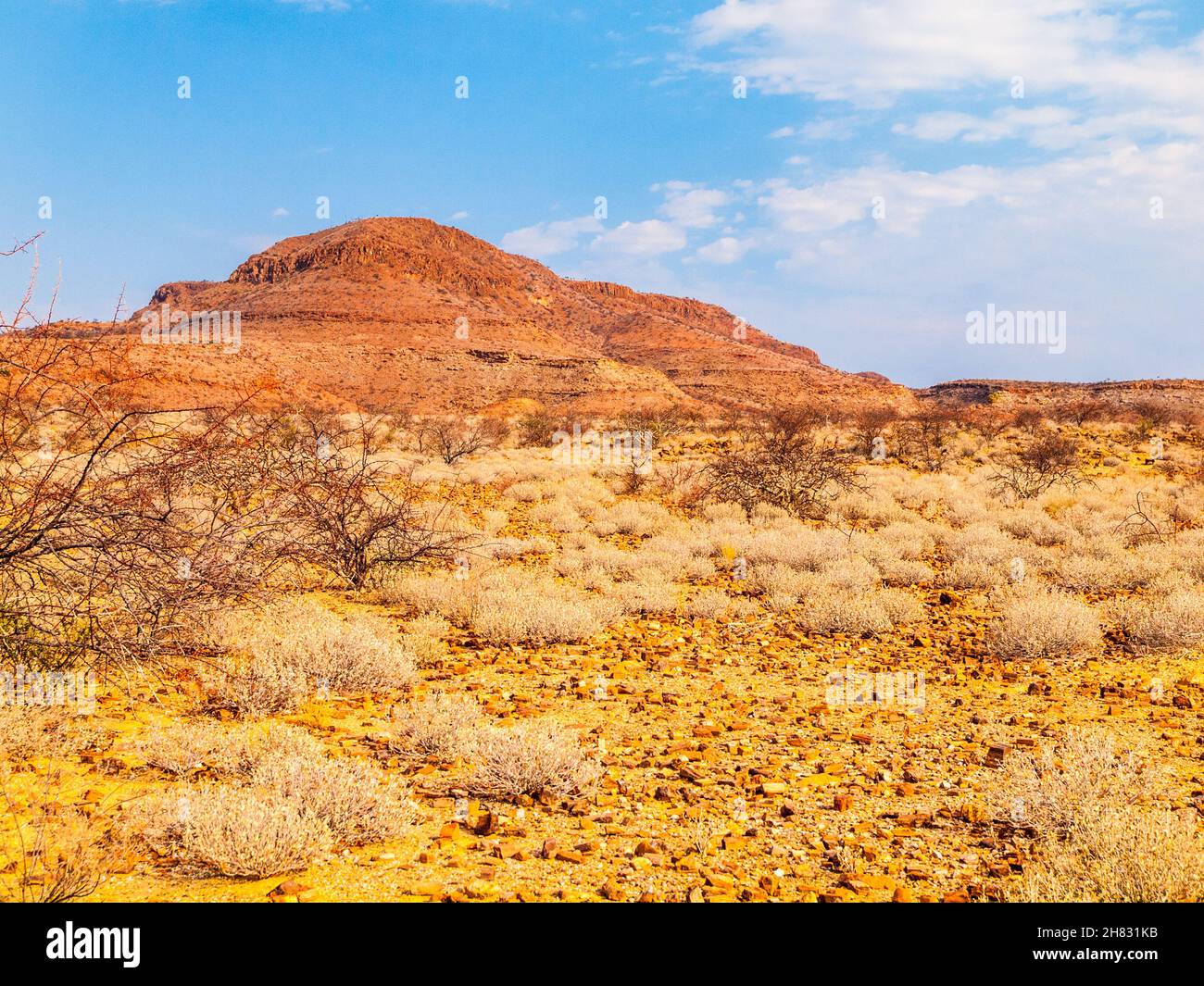 Orange rock formation in Damaraland Stock Photo - Alamy