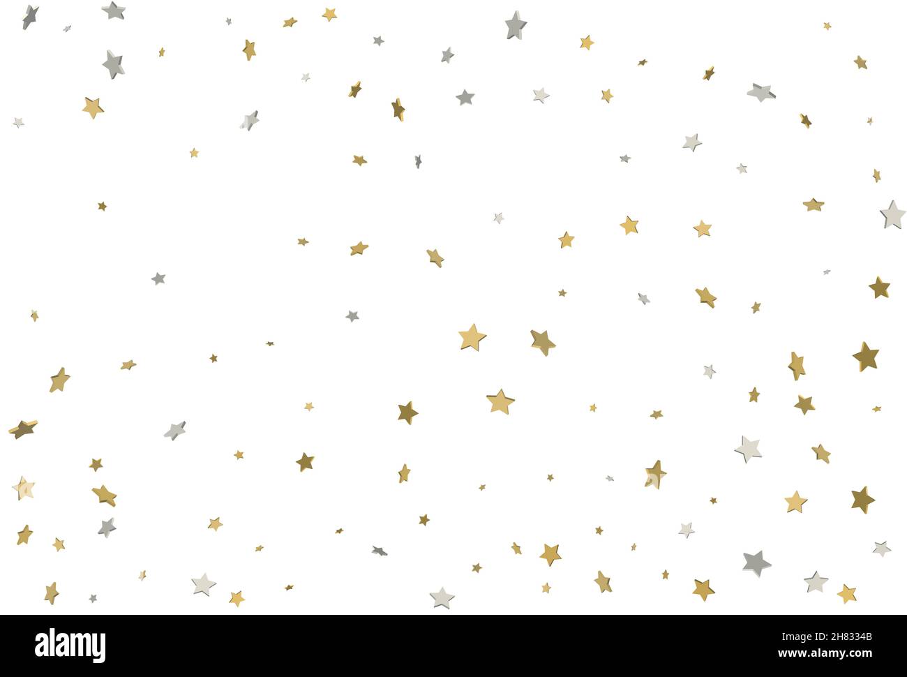 Gold Silver Streamer Confetti Background Stock Vector (Royalty Free)  450394918