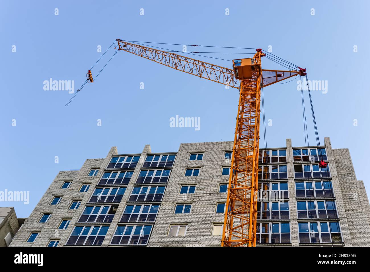 Building High-rise crane Stock Photo