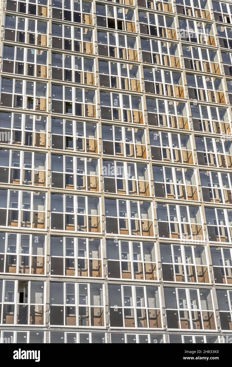 Windows pattern textures exterior of building Stock Photo