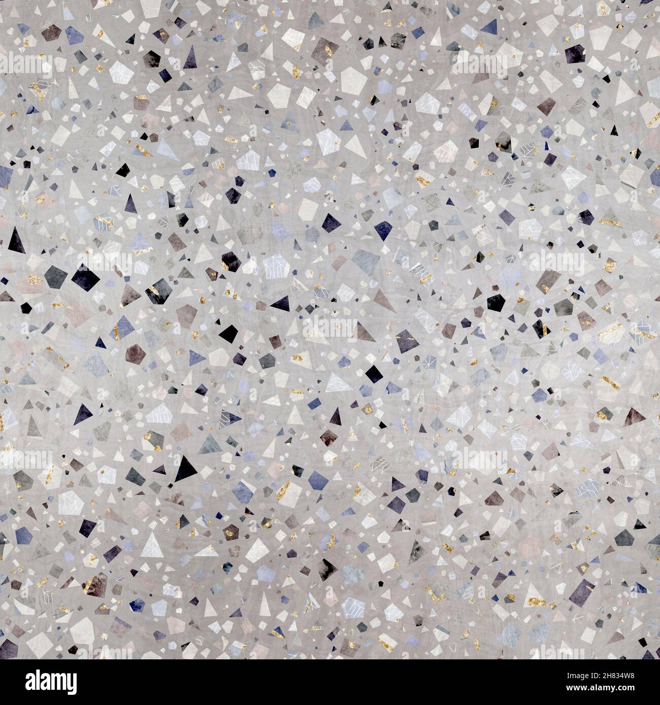 Seamless modern abstract random terrazzo pattern swatch Stock Photo - Alamy