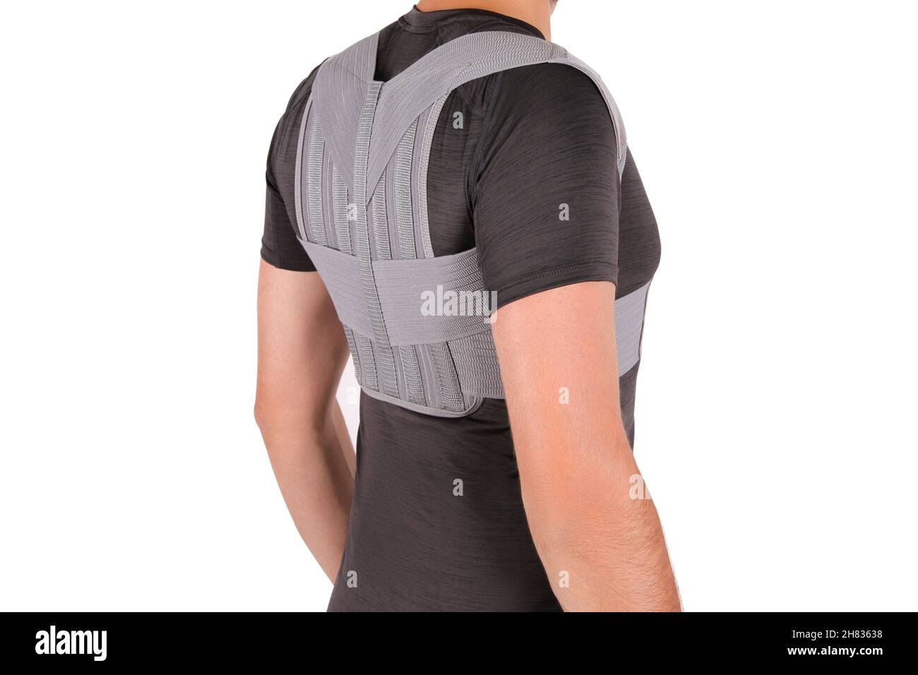 Posture Corrector isolated on white. Orthopedic lumbar support products