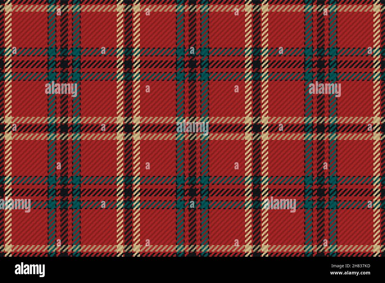 Red Green Black Christmas Tartan and Check Plaid Vector Patterns ...