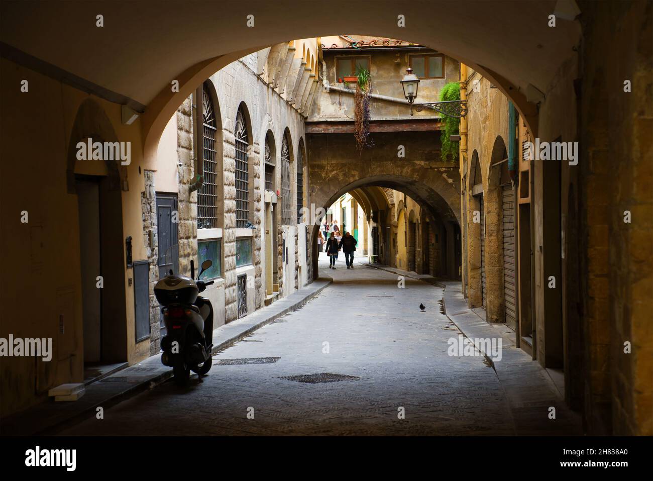 In lanes of the old city. Florence, Italy Stock Photo