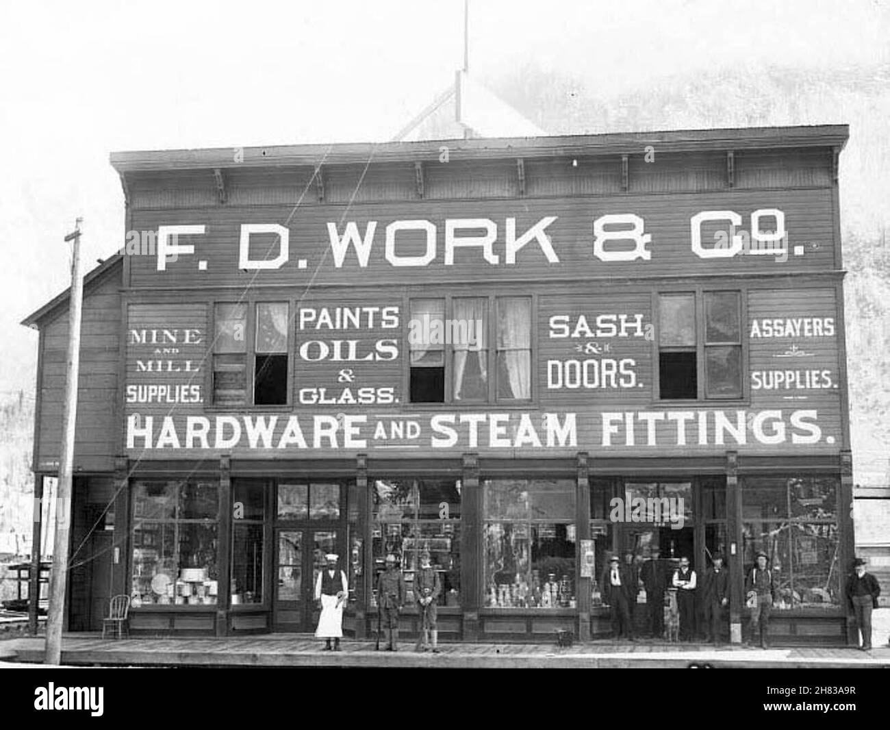 A hardware store in Telluride, Colorado around 1903 Stock Photo Alamy