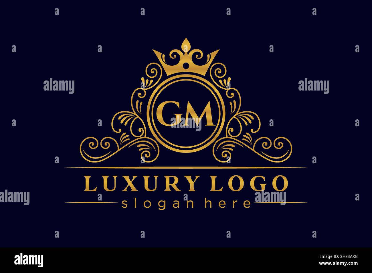 Premium Vector  Initial gm logo design vector