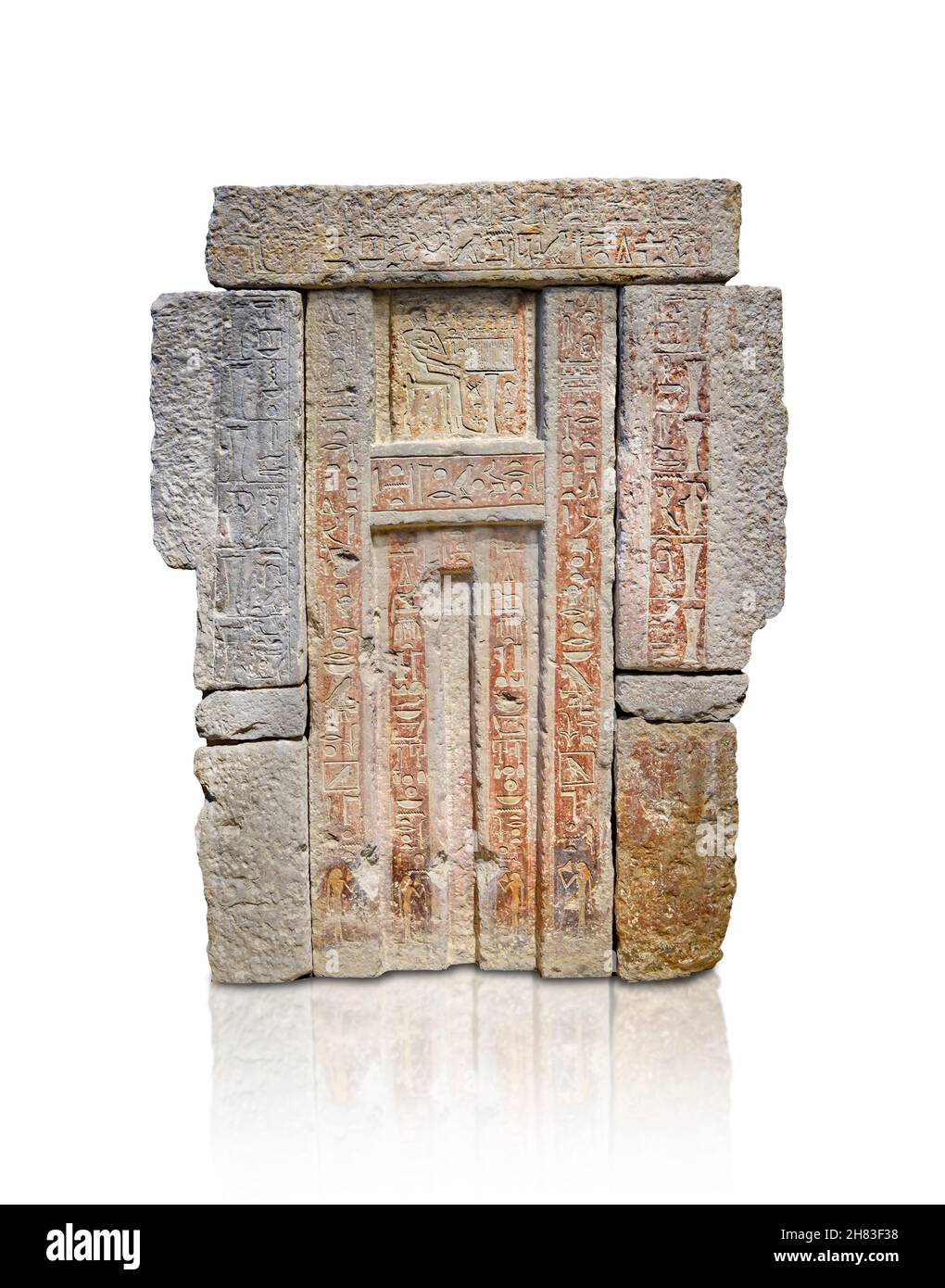 Ancient Egyptian false door of the tomb of Chenit, 23742191 BC, 6th
