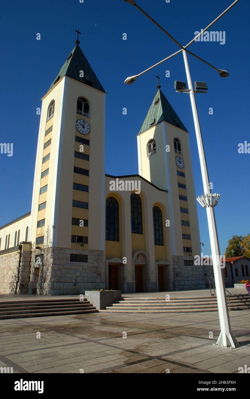 Medjugorje Catholic Church, Medjugorje, Bosnia and Herzegovina Stock Photo  - Alamy