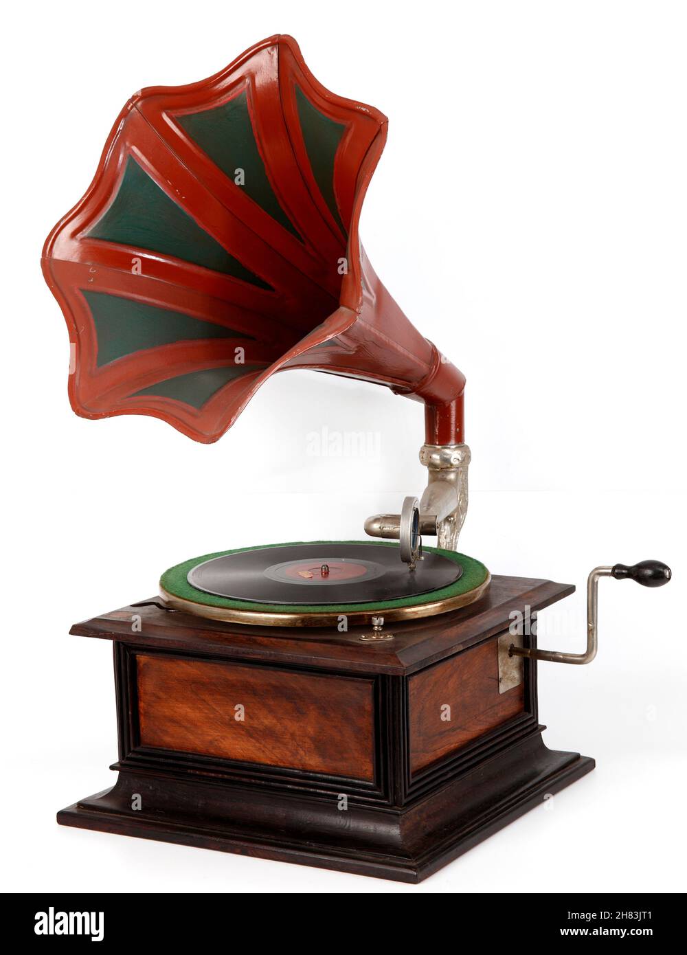 Vintage gramophone record player, phonograph Stock Photo Alamy
