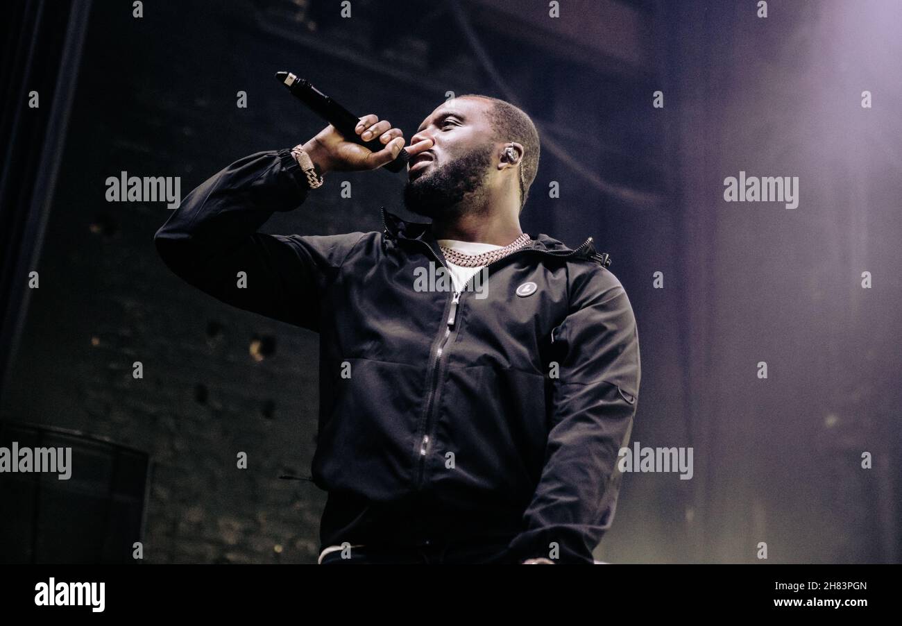 Bournemouth, UK. 26th Nov, 2021. Headie One at the O2 Academy, Bournemouth, UK. 26 November 2021. Credit: Charlie Raven/Alamy Live News Stock Photo