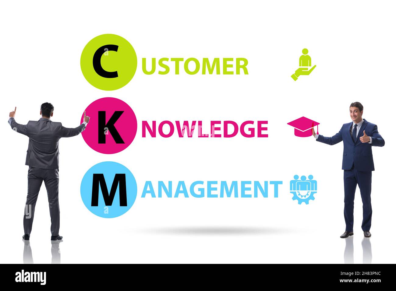 Customer knowledge management business and marketing concept Stock ...